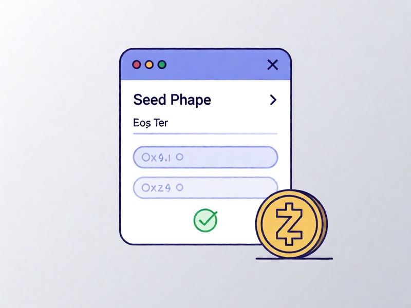 restaurar carteira ZCash no navegador