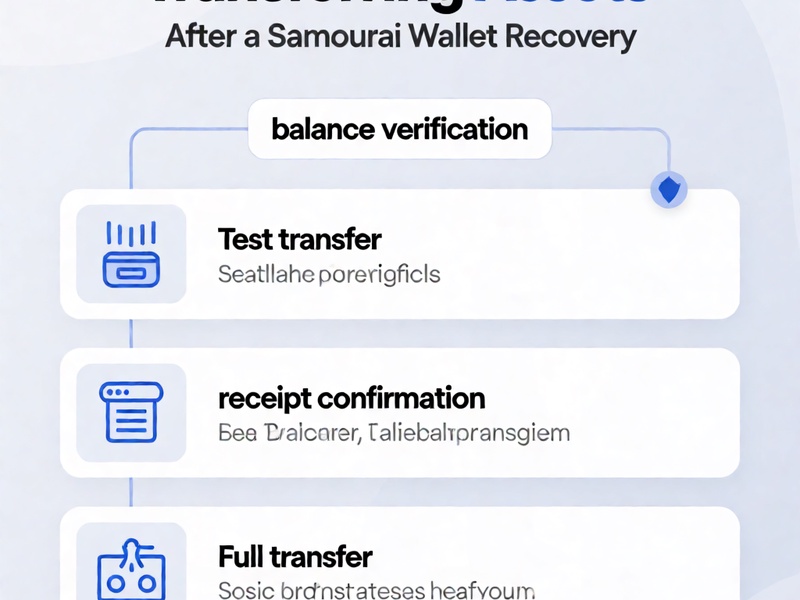 Guia de Operações para Transferir Ativos Imediatamente após a Recuperação da Samourai Wallet
